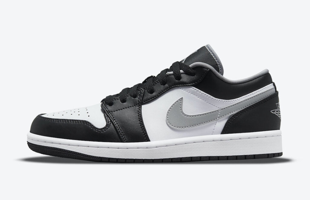 نایک ایرجردن 1 لو بلک مدیوم گری وایت Nike Air Jordan 1 Low Black Medium Grey White