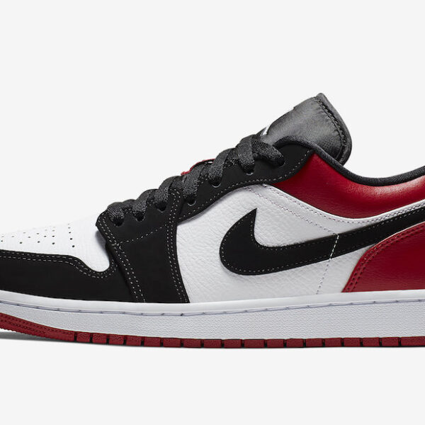 نایک ایرجردن 1 لو بلک تو Nike Air Jordan 1 Low Black Toe