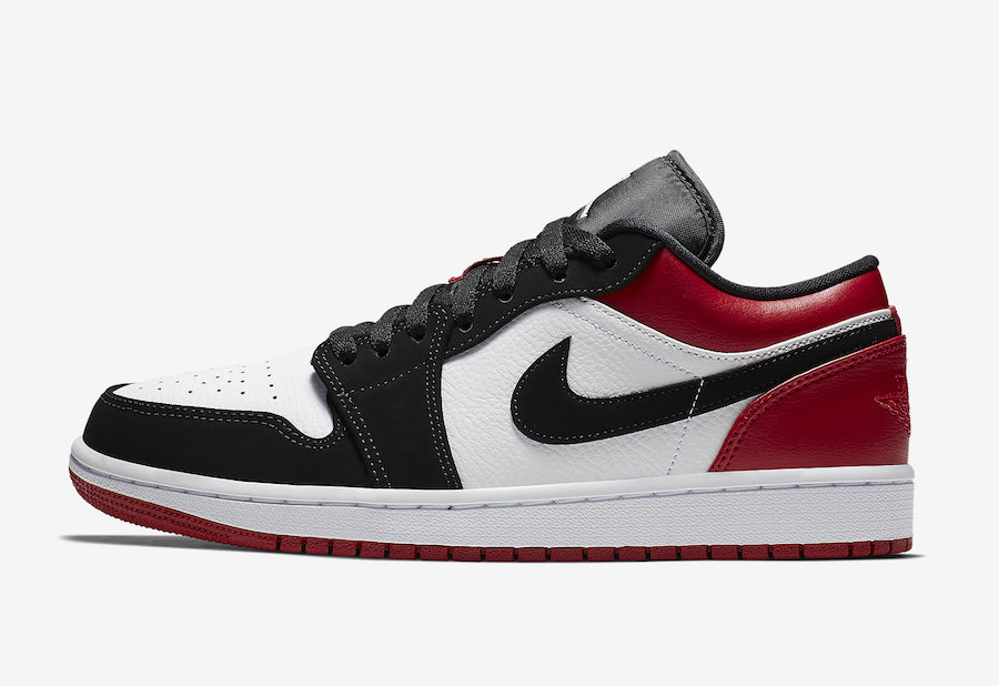 نایک ایرجردن 1 لو بلک تو Nike Air Jordan 1 Low Black Toe