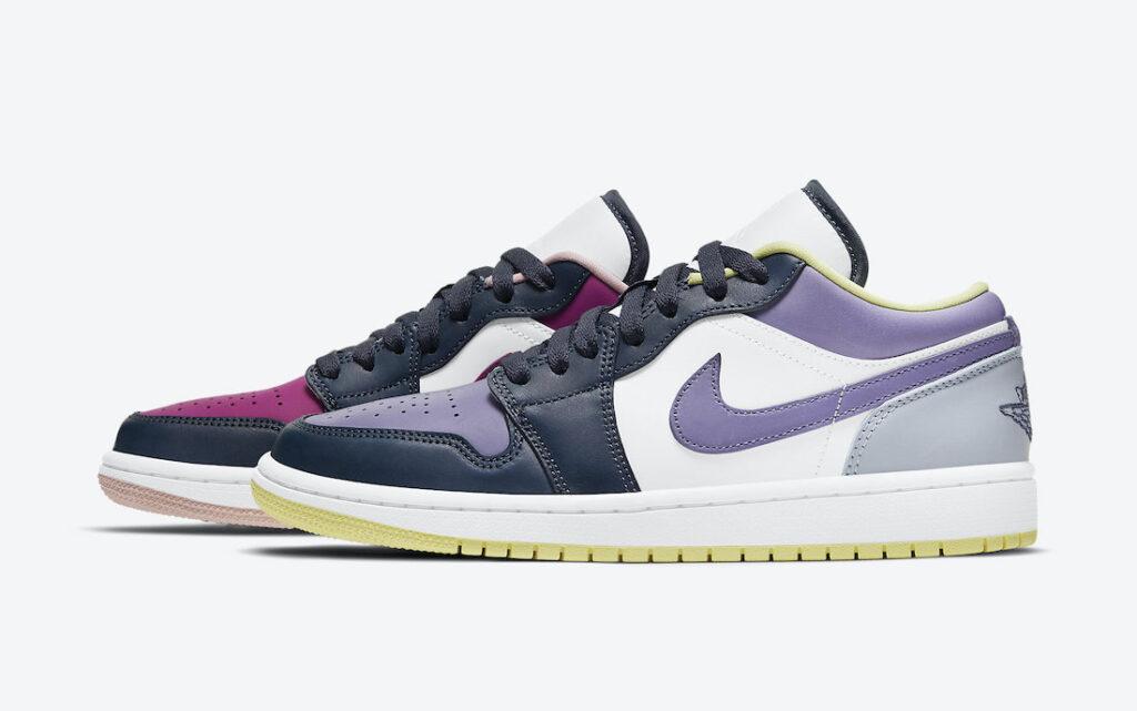 نایک ایرجردن 1 لو پرپل مگنتا Nike Air Jordan 1 Low Purple Magenta