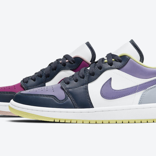 نایک ایرجردن 1 لو پرپل مگنتا Nike Air Jordan 1 Low Purple Magenta