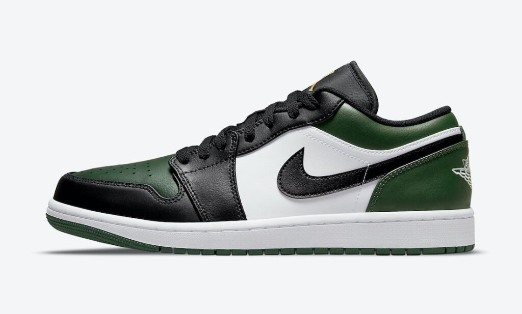 نایک ایرجردن 1 گرین تو Nike Jordan 1 Low Green Toe