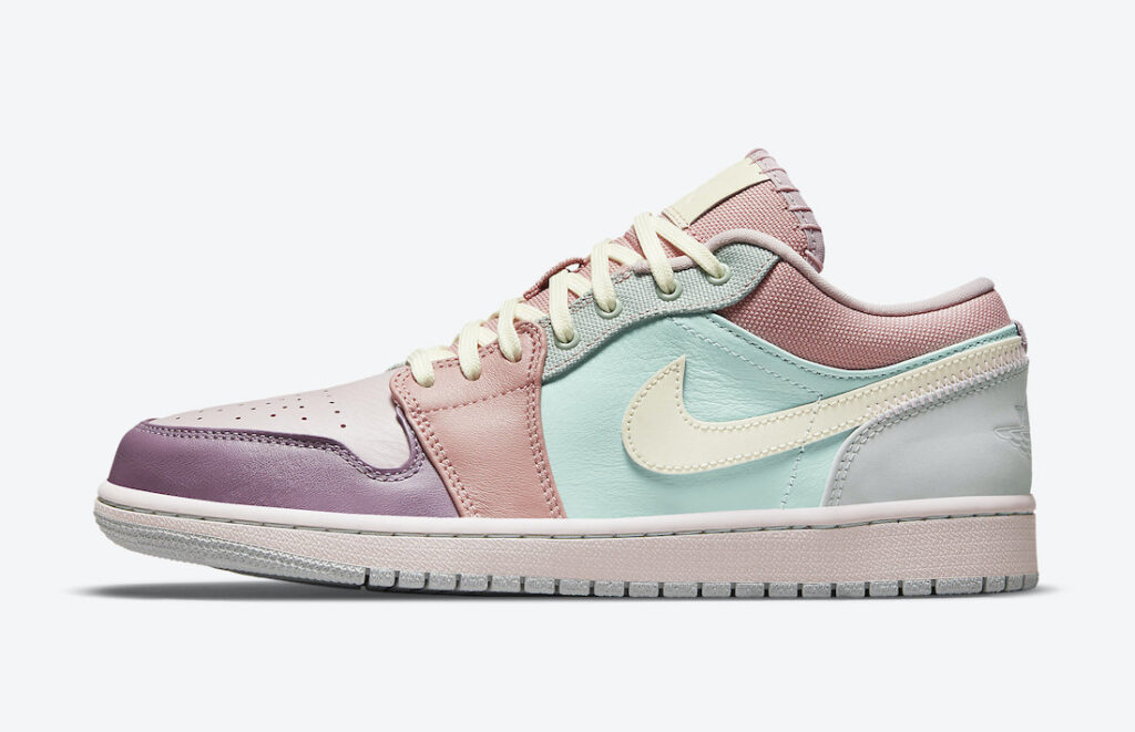 نایک ایرجردن 1 لو مولتی پستل Nike Air Jordan 1 Low Multi Pastel