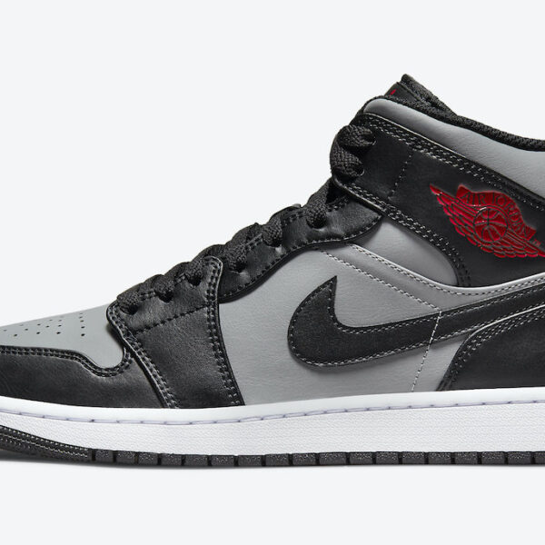 نایک ایرجردن 1 مید مشکی طوسی قرمز Air Jordan 1 Mid Black Grey Red