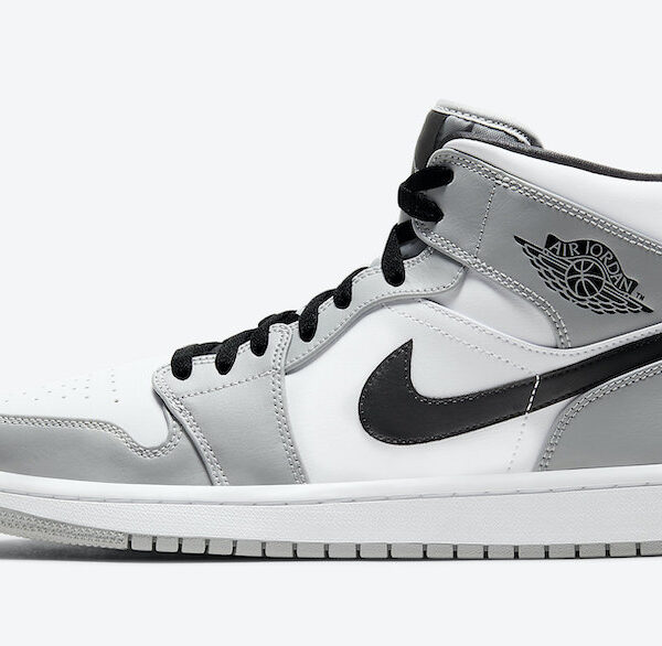 نایک ایرجردن 1 مید لایت اسموک گری Air Jordan 1 Mid Light Smoke Grey