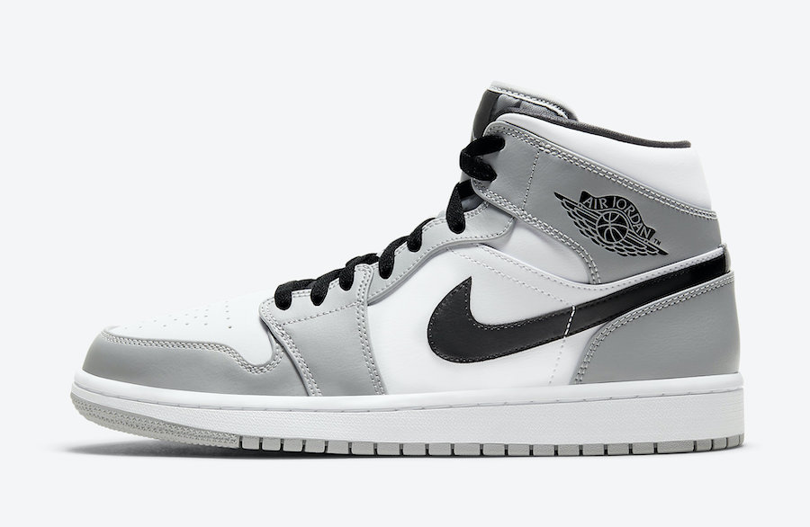 نایک ایرجردن 1 مید لایت اسموک گری Air Jordan 1 Mid Light Smoke Grey