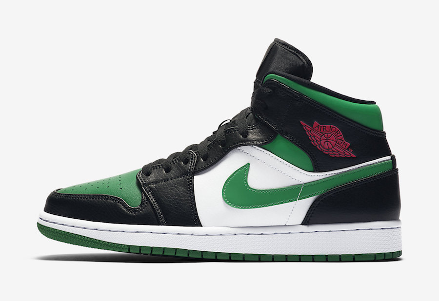 نایک ایرجردن 1 مید پاین گرین تو Air Jordan 1 Mid Pine Green Toe