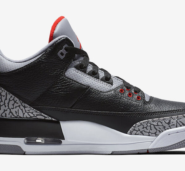 نایک ایرجردن 3 بلک کمنت رترو Air Jordan 3 Black Cement Retro