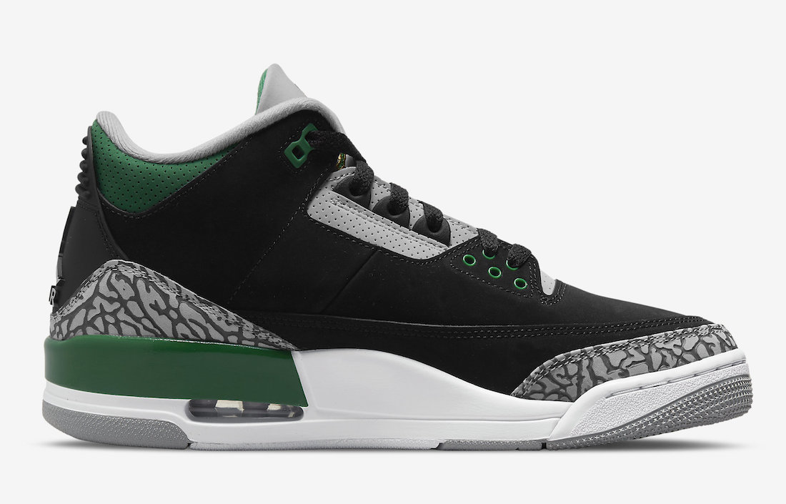 نایک ایرجردن 3 پاین گرین Air Jordan 3 Pine Green