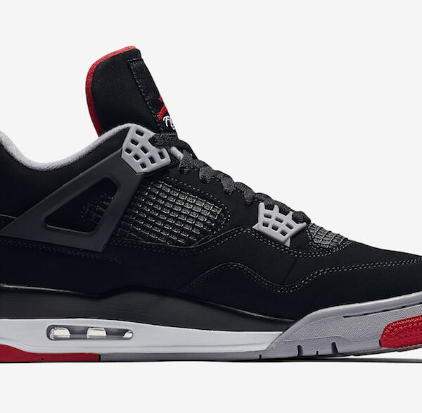 نایک ارجردن 4 برد بلک کمنت Air Jordan 4 Bred Black Cement