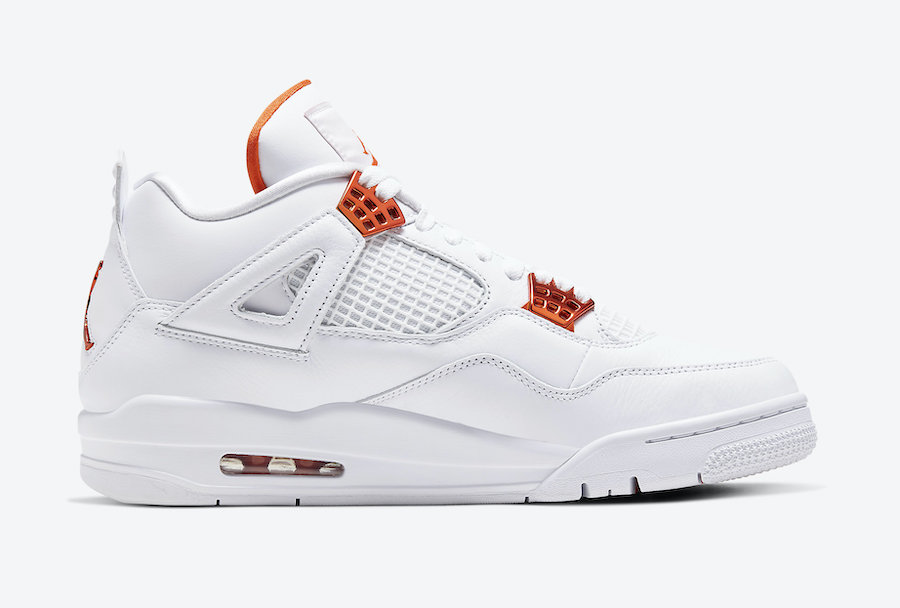 نایک ایرجردن 4 نارنجی متالیک Air Jordan 4 Orange Metallic