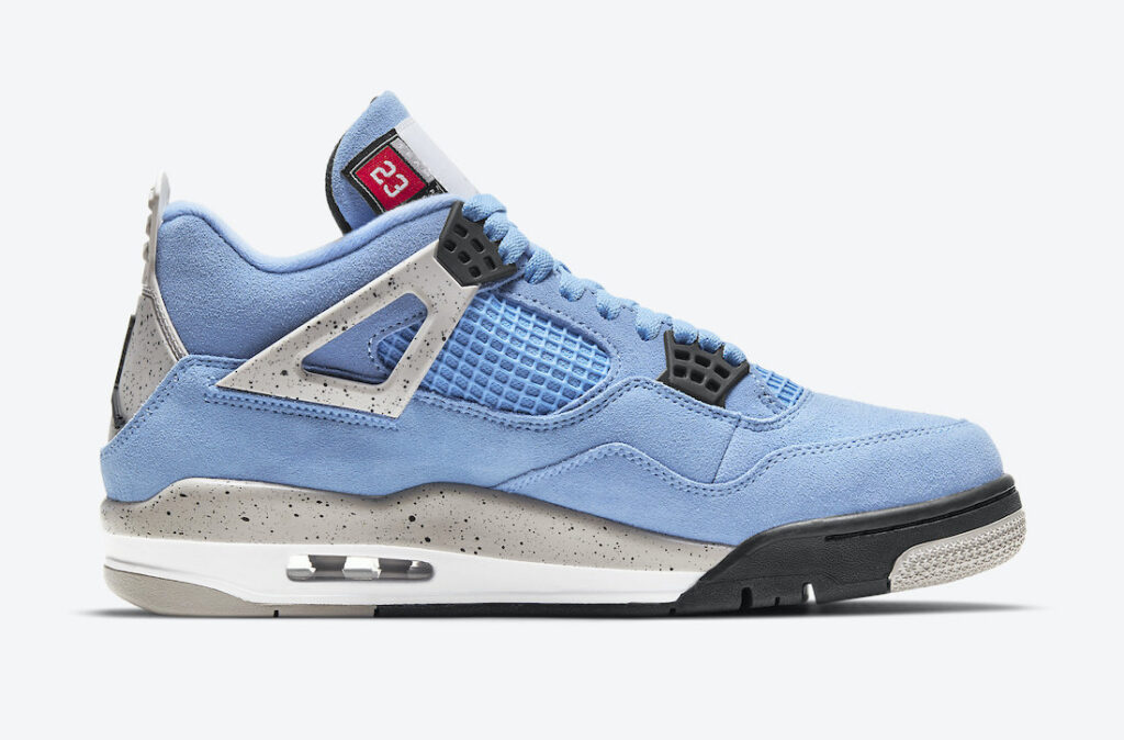 نایک ایرجردن 4 آبی آسمانی Air Jordan 4 University Blue