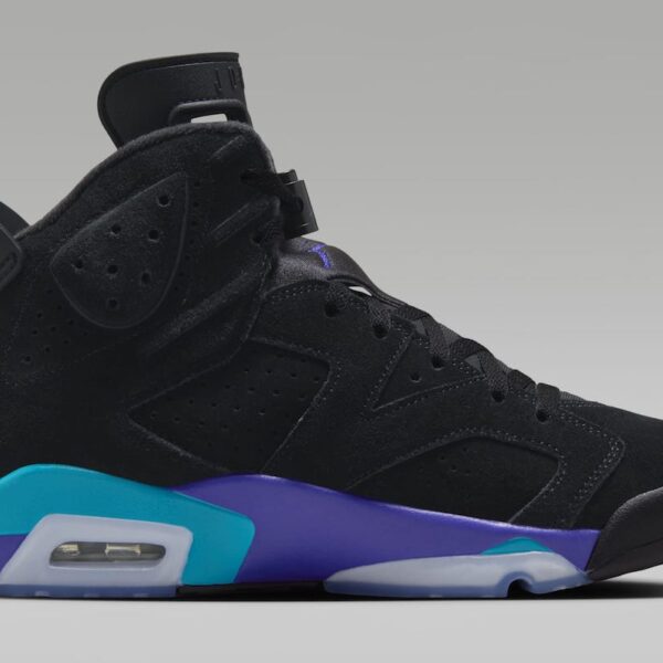 نایک ایرجردن 6 آکوا مشکی آبی Air Jordan 6 Aqua Black Blue