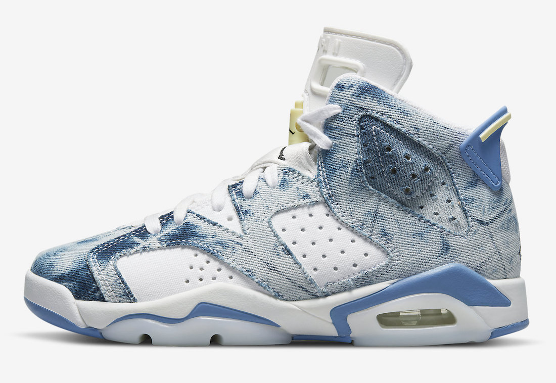 نایک ایرجردن 6 واشد دنیم Air Jordan 6 Washed Denim