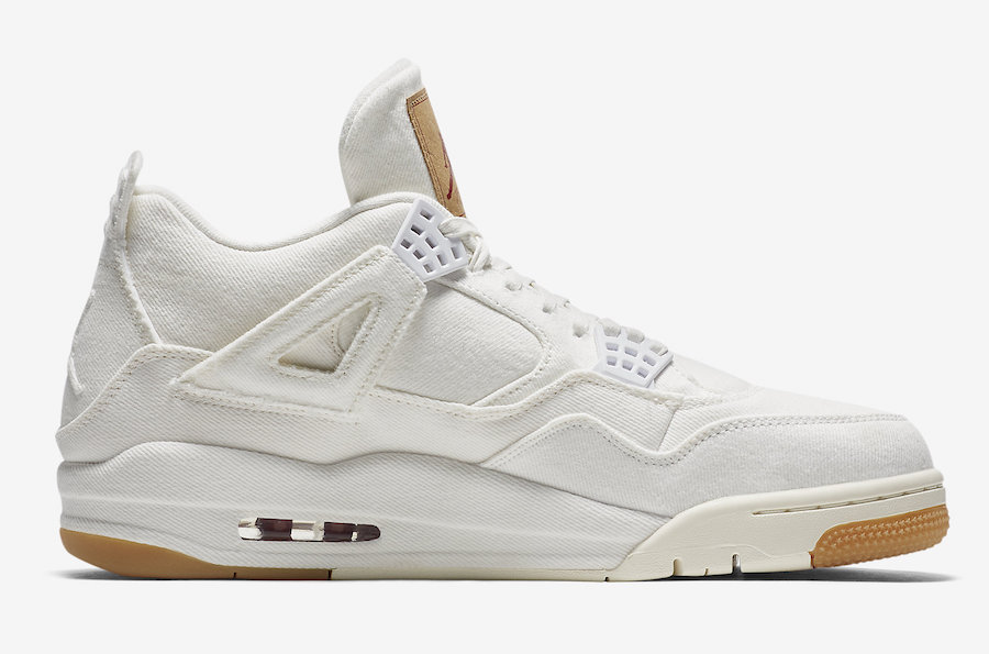 نایک ایرجردن 4 لیوایس سفید Air Jordan 4 White Levis