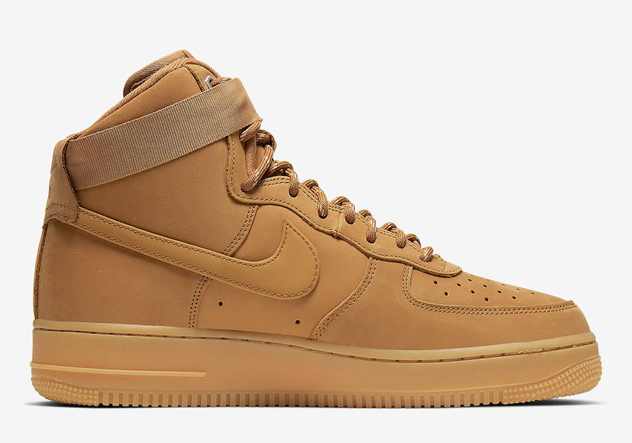 نایک ایرفورس 1 ویت فلکس Nike Air Force 1 High Wheat Flax