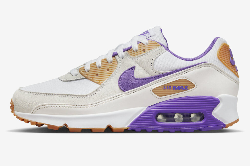 نایک ایرمکس 90 سیل پرپل گام Nike Air Max 90 Sail Purple Gum