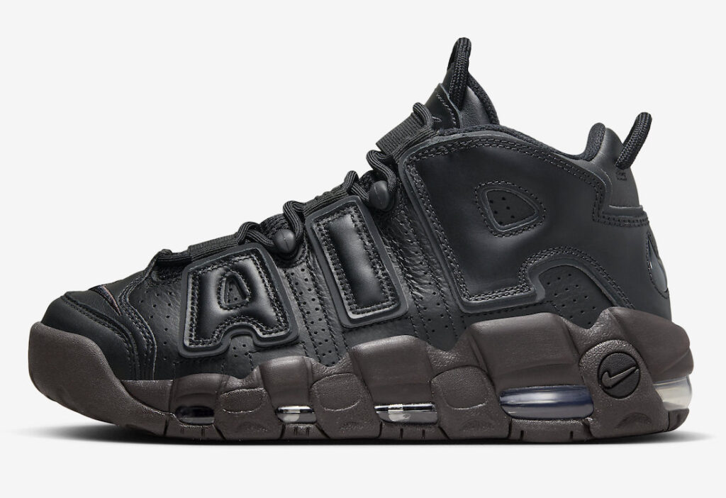 نایک ایرمورآپتمپو مشکی قهوه ای Nike Air More Uptempo Black Baroque Brown