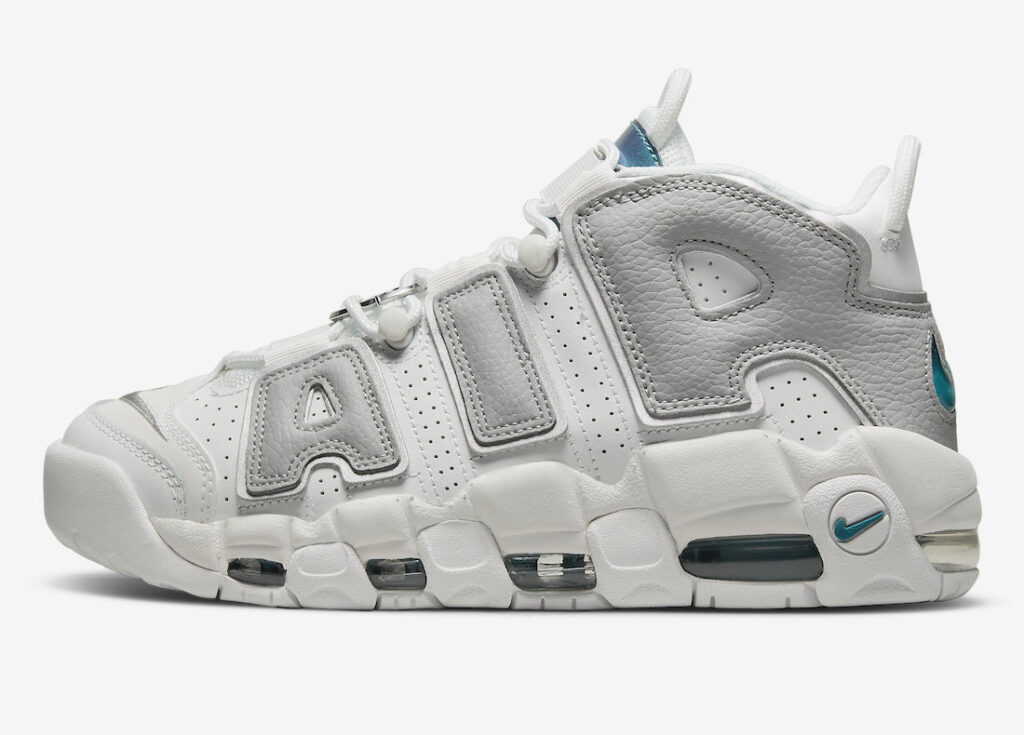 نایک ایرمورآپتمپو متالیک تیل Nike Air More Uptempo metallic teal