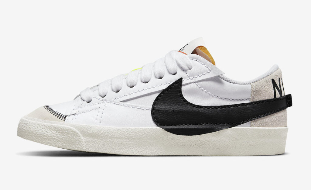 نایک بلیزر جامبو سفید مشکی Nike Blazer Low Jumbo white black