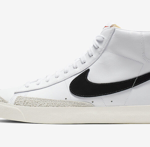 نایک بلیزر مید 77 ویتاج مشکی سفید Nike Blazer Mid 77 Vintage Black White