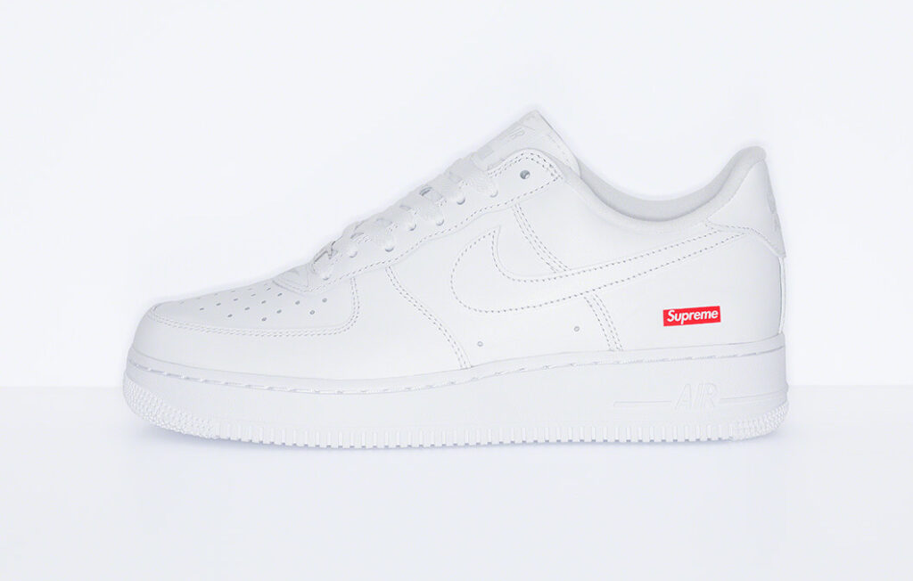 نایک ایرفورس 1 سوپریم سفید Nike Air Force 1 Supreme white