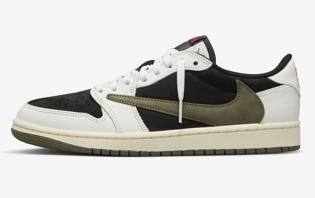 نایک ایرجردن 1 لو الیوه تراویس اسکات Air Jordan 1 Low OG Olive Travis Scott