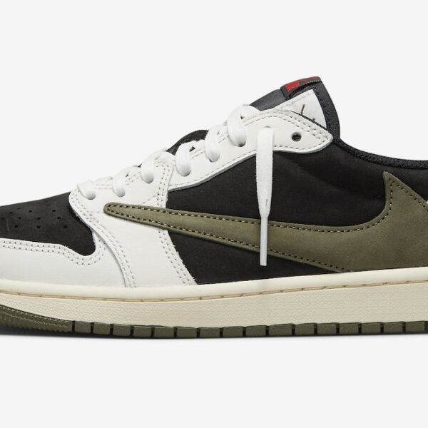 نایک ایرجردن 1 لو الیوه تراویس اسکات Air Jordan 1 Low OG Olive Travis Scott