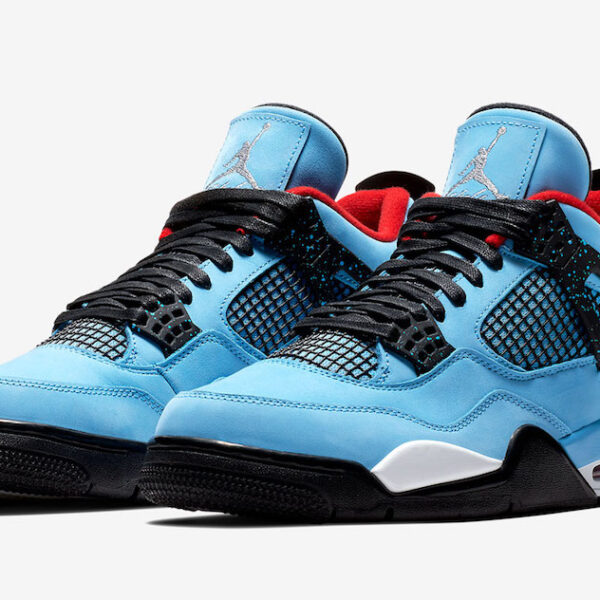 نایک ایرجردن 4 تراویس اسکات آبی Air Jordan 4 Travis Scott blue