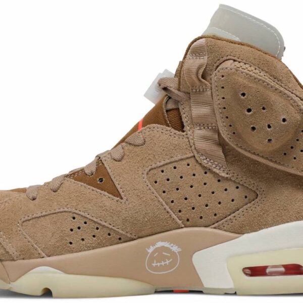 نایک ایرجردن 6 تراویس اسکات خاکی Air Jordan 6 Travis Scott Khaki