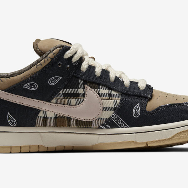 نایک اس بی دانک تراویس اسکات رستوک Travis Scott Nike SB Dunk Low Restock