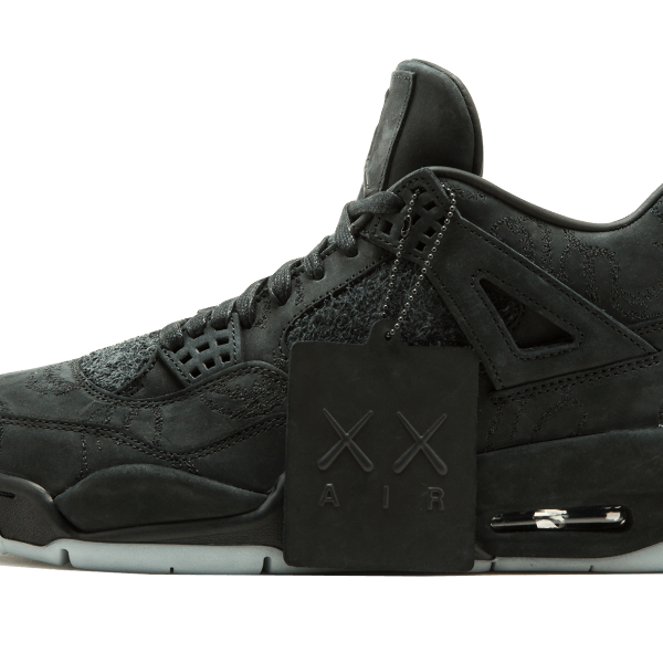 نایک ایرجردن 4 کاز مشکی air jordan 4 kaws black