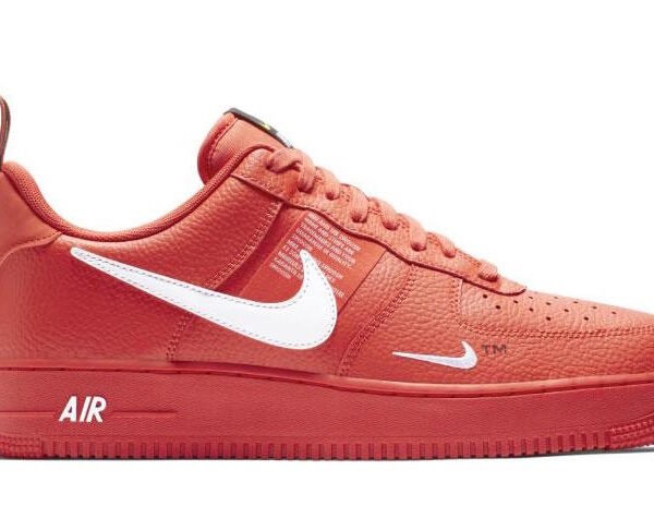 نایک ایرفورس 1 یوتیلیتی نارنجی سفید مشکی nike air force 1 utility orange white black