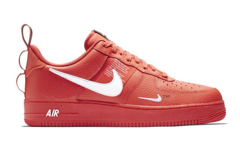 نایک ایرفورس 1 یوتیلیتی نارنجی سفید مشکی nike air force 1 utility orange white black