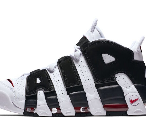 نایک ایرمورآپتمپو سفید مشکی nike air more uptempo white black