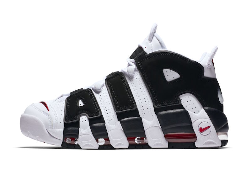 نایک ایرمورآپتمپو سفید مشکی nike air more uptempo white black