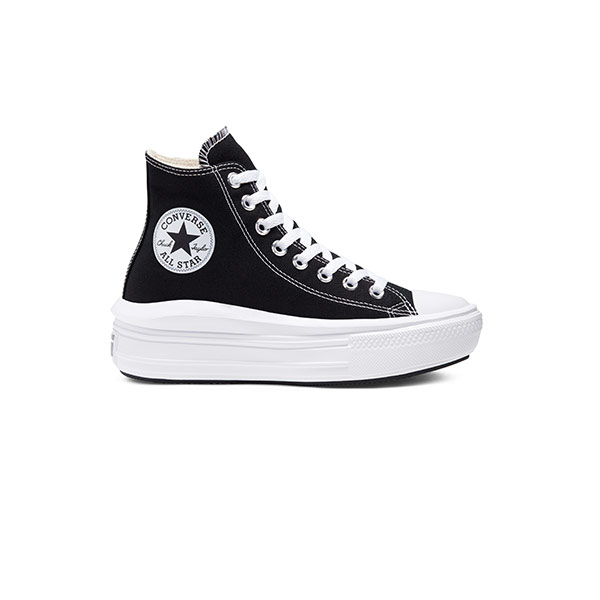 کتونی کانورس آل استار چاک تیلور مشکی سفید Converse Chuck Taylor All-Star Move