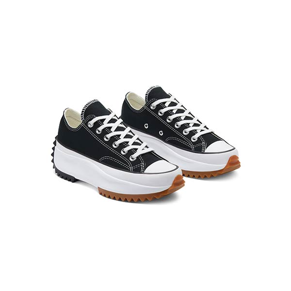 کتونی کانورس ران استار هایک مشکی ساق کوتاه Converse Run Star Hike Low black