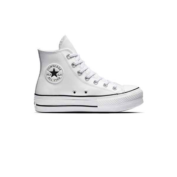 کتونی کانورس چاک تیلور پلتفرم سفید ساقدار Chuck Taylor Platform High White