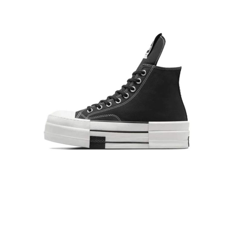 کتونی کانورس آل استار ریک اونس اردکی لژ بلند مشکی Converse Chuck 70 High Rick Owens x DRKSHDW DBL DRKSTAR