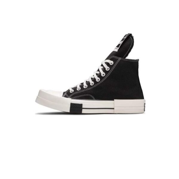 کتونی کانورس آل استار ریک اونس اردکی مشکی Converse Rick Owens x TURBODRK Chuck 70 High Black