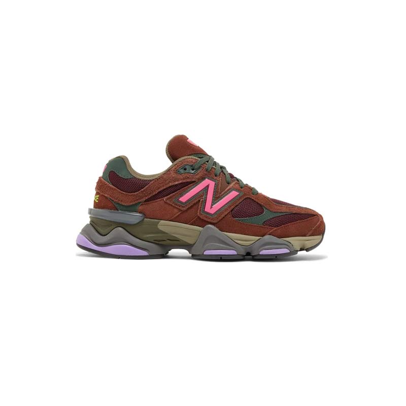 کتونی نیوبالانس 9060 قهوه ای صورتی New Balance 9060 Burgundy Pink