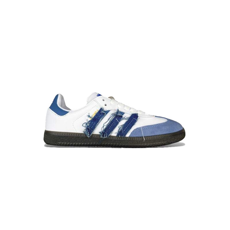 کتونى آدیداس سامبا سفید آبی جین Adidas Samba OG White Blue Denim