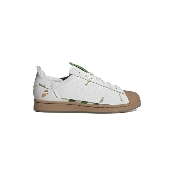 کتونی آدیداس سوپراستار سفید سبز Adidas SuperStar White Green