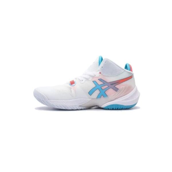 کتونی والیبال اسیکس متارایز سفید آبی نارنجی Asics Metarise White Blue Orange