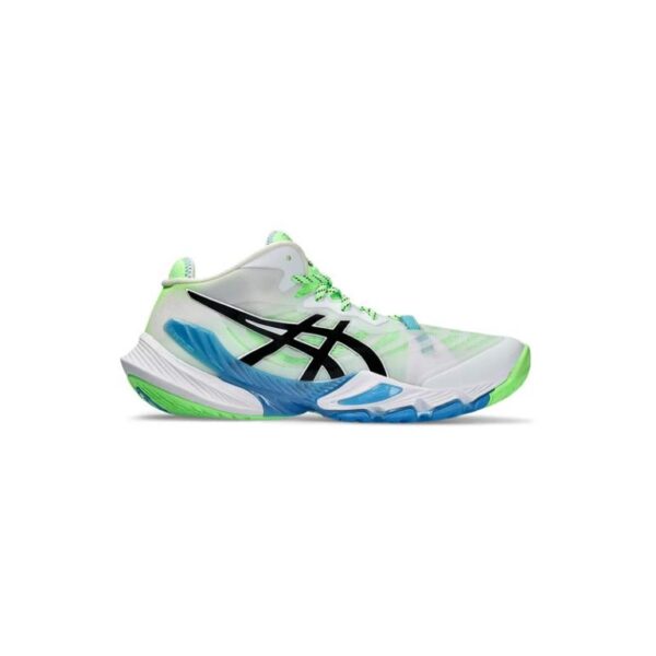 کتونی والیبال اسیکس متارایز سفید سبز آبی Asics Metarise White Green Blue