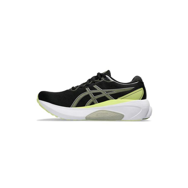 کتونی رانینگ اسیکس کایانو 30 مشکی سبز Asics Gel Kayano 30 Black Glow Yellow Green