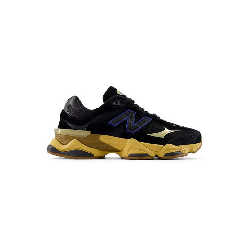 کتونی نیوبالانس 9060 مشکی زرد قهوه ای New Balance 9060 Black Yellow Brown