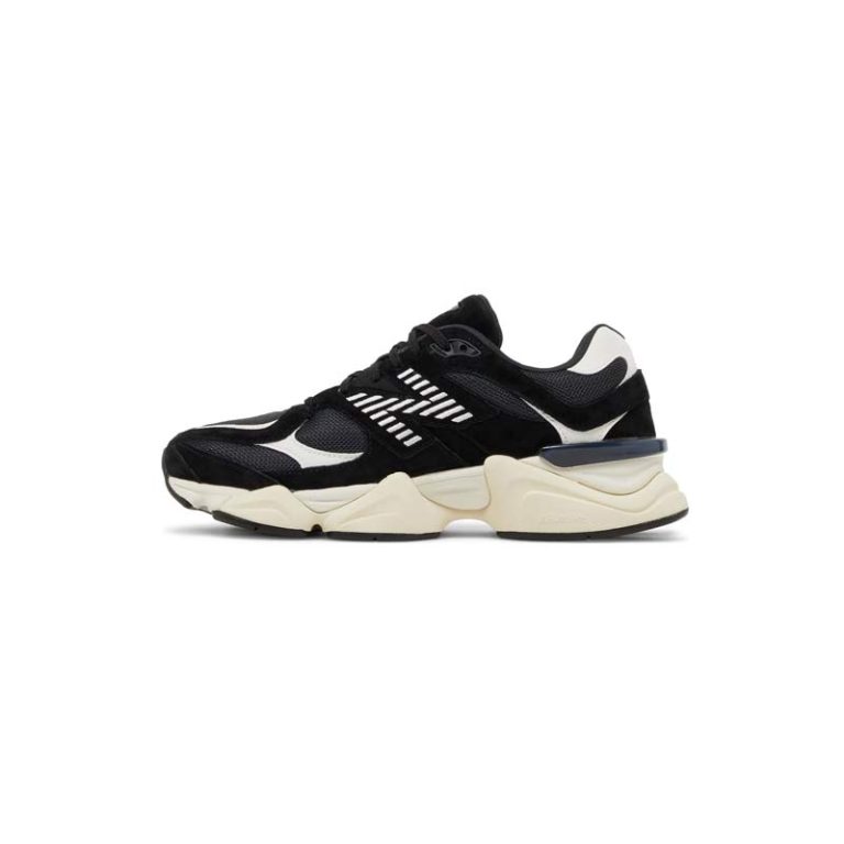 کتونی نیوبالانس 9060 مشکی سفید کرم New Balance 9060 Black White