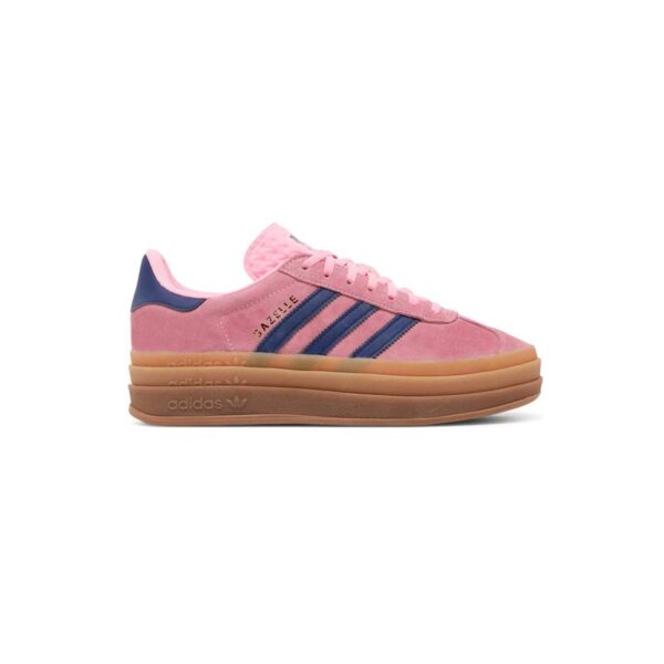 کتونى آدیداس گزل لژدار صورتی سورمه ای Adidas Gazelle Bold Pink Glow Gum